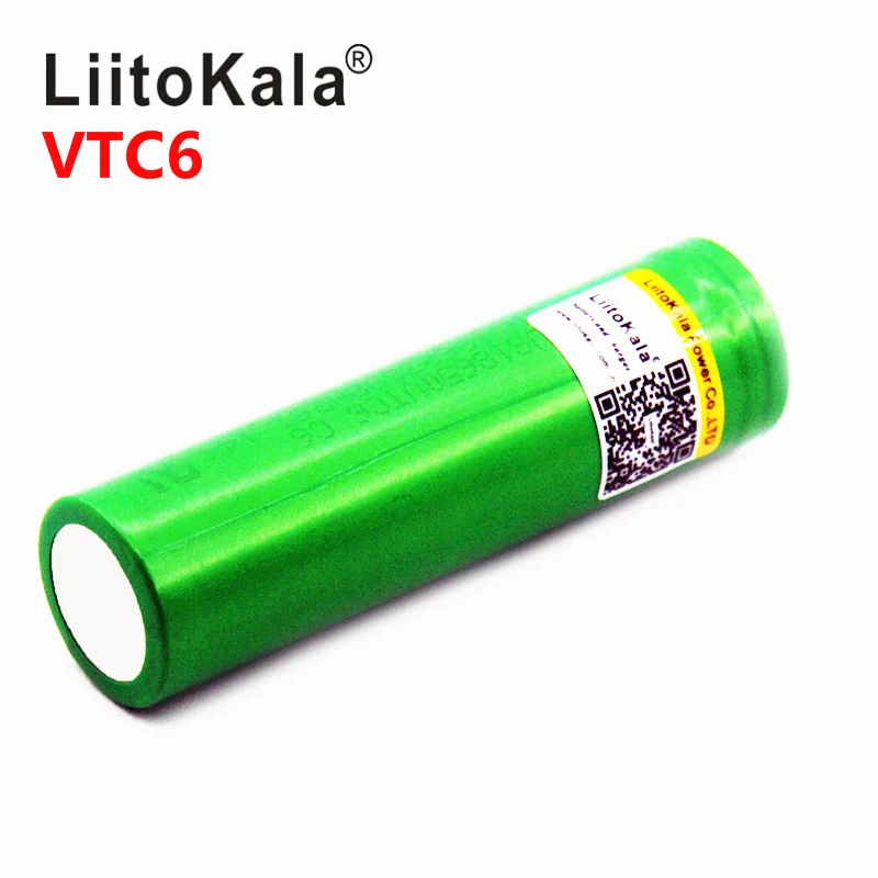 Liitokala 3.7 V 3000mAh 18650 VTC6 Li-ion Baterie 30A Absolutoria za US18650VTC6 Nástroje, baterie 4
