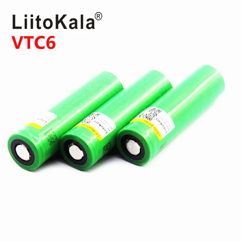 Liitokala 3.7 V 3000mAh 18650 VTC6 Li-ion Baterie 30A Absolutoria za US18650VTC6 Nástroje, baterie 5