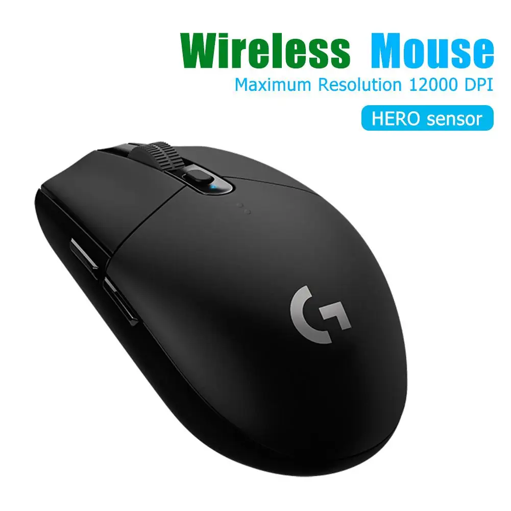 Logitech G304 Herní Bezdrátová Myš LIGHTSPEED 6 Programovatelných Tlačítek, USB HRDINA Senzor 12000DPI Nastavitelný Herní Optické Myši 4