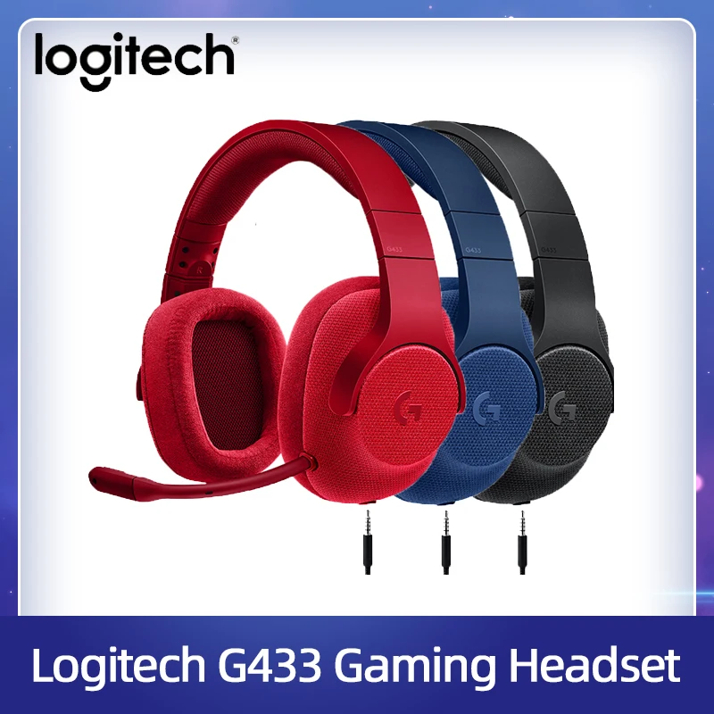 Logitech G433 7.1 Surround Gaming Headset Sluchátka DTS Sluchátka s Mikrofonem Nintendo Přepínač PS4 Xbox One tablety a mobilní 0