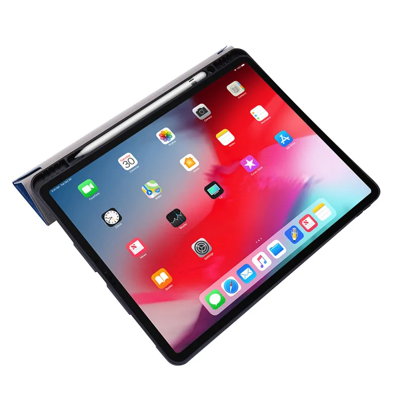 Luxusní Smart Folio Pouzdro Pro iPad Pro 12,9 2020 PU Kůže Flip Stand pouzdro pro iPad Pro12.9 4. generace 2020 Funda Capa Coque 1