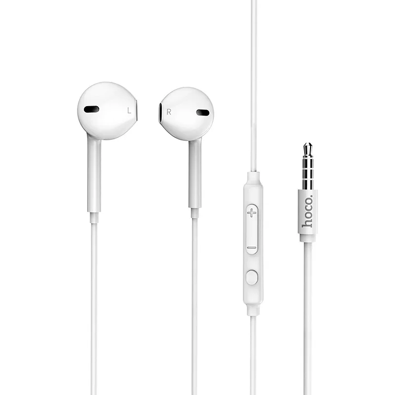 M55 IN-EAR Sluchátka hi-fi Stereo Drátová Sluchátka Drát Ovládání 3.55 mm Konektor Hudební Sluchátka S Mikrofonem Pro iPhone, Xiaomi, Huawei 2