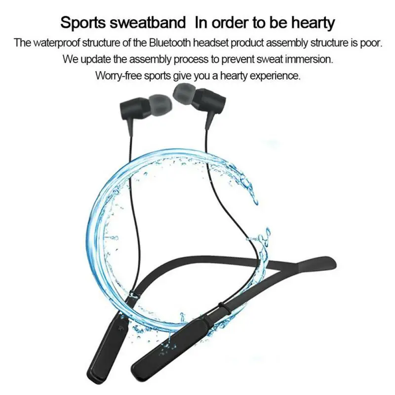Magnetické Bezdrátové Bluetooth 5.0 Sluchátka Sport Běh Bezdrátový Bluetooth Headset Pro IPhone Huawei Hands Free 0