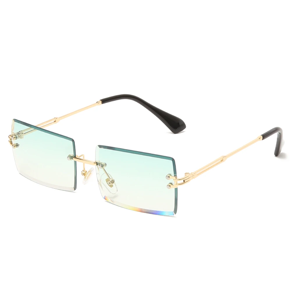 Malý Obdélník sluneční Brýle bez Obrouček Ženy UV400 Brýle Vintage Sluneční Brýle Muži Řidičské Dámské Brýle Luneta de soleil femme 0