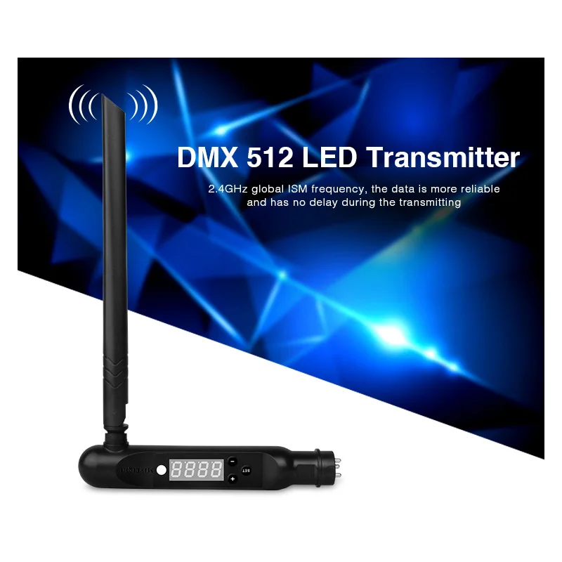 Miboxer DMX512 E27 9W RGB+CCT LED Žárovka;DMX 512 LED Vysílač 2,4 GHz, 4 Zóny RGB+CCT bezdrátové Dálkové 5