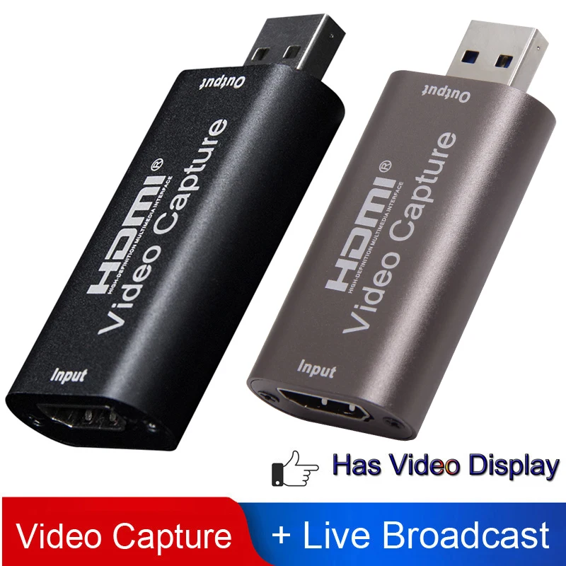 Mini HDMI 4K, 1080P, HDMI, USB 3.0 Video Capture Card Game Záznam Box pro Počítač Youtube Live Streaming Vysílání OBS 4