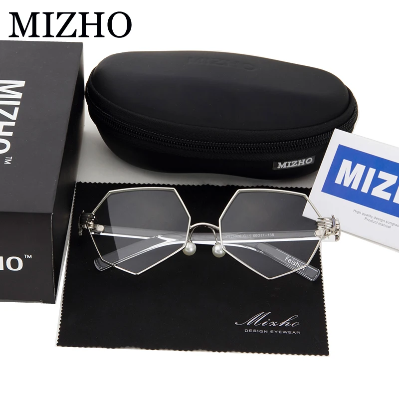 MIZHO Značka Designer Crystal Ornament nohy Superstar Brýle Ženy Vintage 2021 Módní Transparentní Brýle rám Luxusní 1
