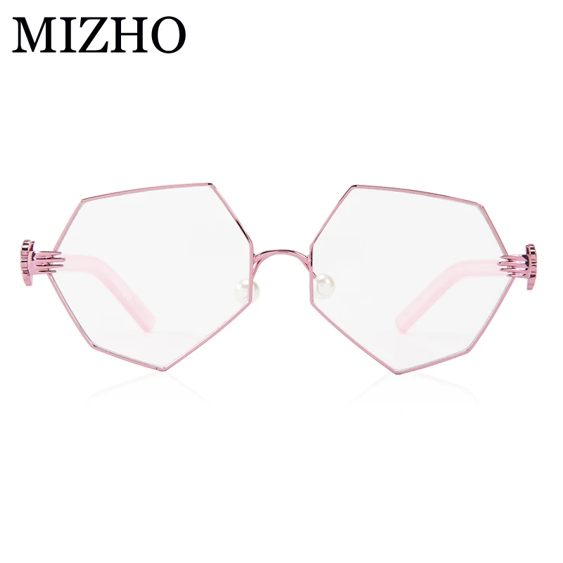 MIZHO Značka Designer Crystal Ornament nohy Superstar Brýle Ženy Vintage 2021 Módní Transparentní Brýle rám Luxusní 2