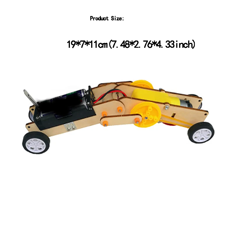 Model Budovy Hračky Pro Děti Chlapci Motoru Dřevěné Auto Hračka Worm Základní Škola Technologie Malé Vynález DIY Děti, Hračky, Koleje 3