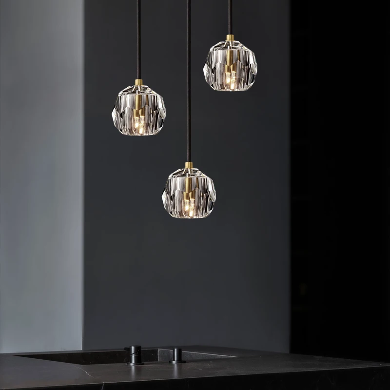 Moderní Crystal Přívěsek Světla Americké Luxusní Zlaté Hanglamp Pro Ložnice, Jídelní Místnost, Bar Dekor Home Loft Led Svítidlo Pozastavení 1
