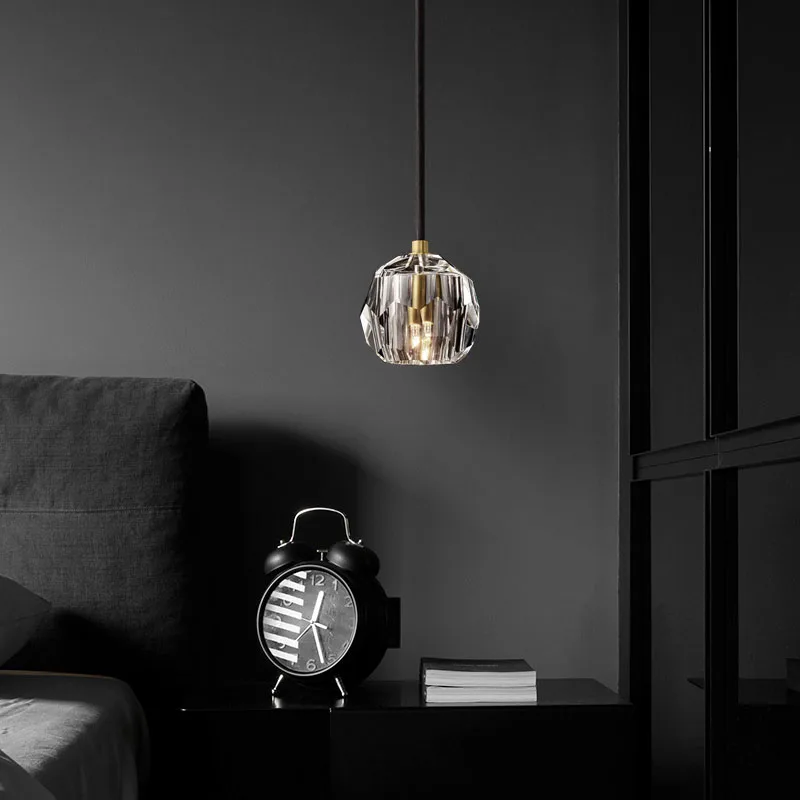 Moderní Crystal Přívěsek Světla Americké Luxusní Zlaté Hanglamp Pro Ložnice, Jídelní Místnost, Bar Dekor Home Loft Led Svítidlo Pozastavení 5