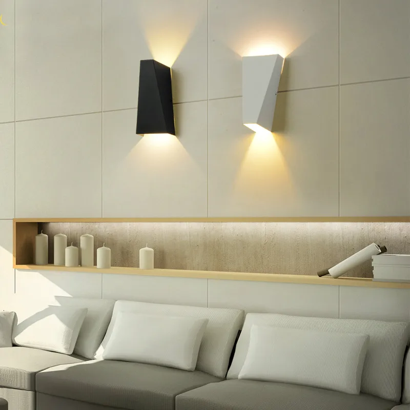 Moderní Nástěnné Svítidlo Kreativní LED Nástěnné Světla, Geometrické Jednoduché Wandlamp Pro Ložnice, Chodby, Kuchyně, Žehlička Nášivka Murale Svítidlo 3