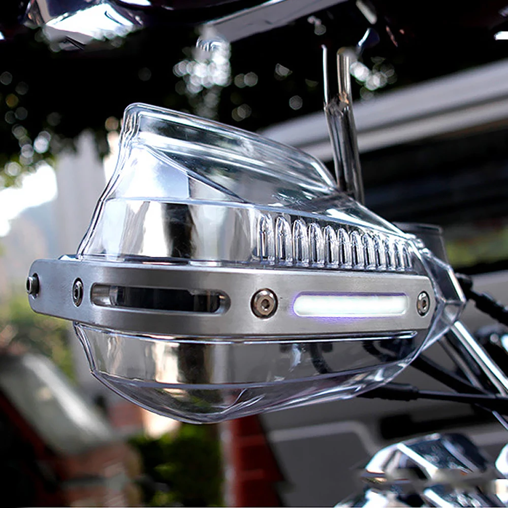 Motocykl Straně Stráž LED Předpažbí Protector přední Sklo Pro SUZUKI Burgman 400 Drz 400 Gsxr 600 K8 Burgman 650 Dl650 Vstrom 3
