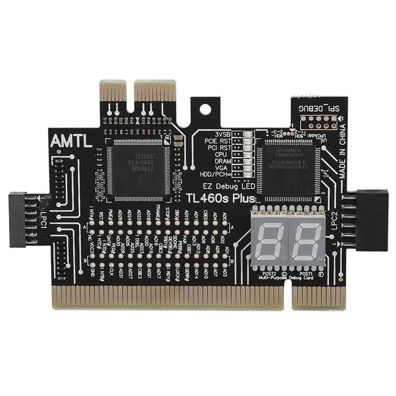 Multifunkční PC PCI, PCI-E Mini PCI-E LPC základní Deska TL-460S Diagnostický Test, Analyzátor, Tester Ladění Karty pro PC 3
