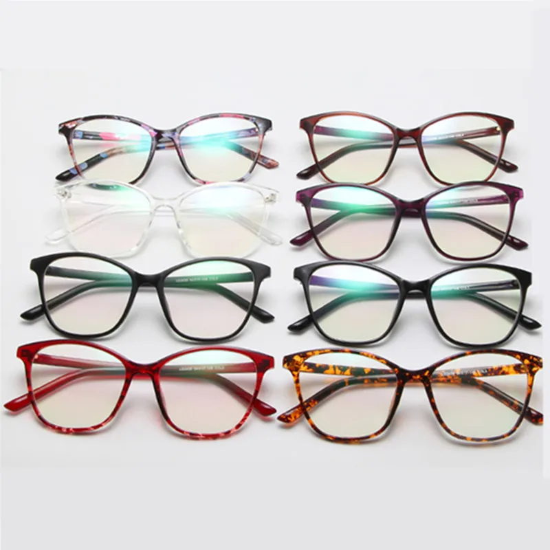 Móda Kočičí Oko Ženy, Brýle Rám, Transparentní čiré Čočky Brýlové dioptrické Brýle Frame Brýle Muži Brýle luneta de vue femme 1