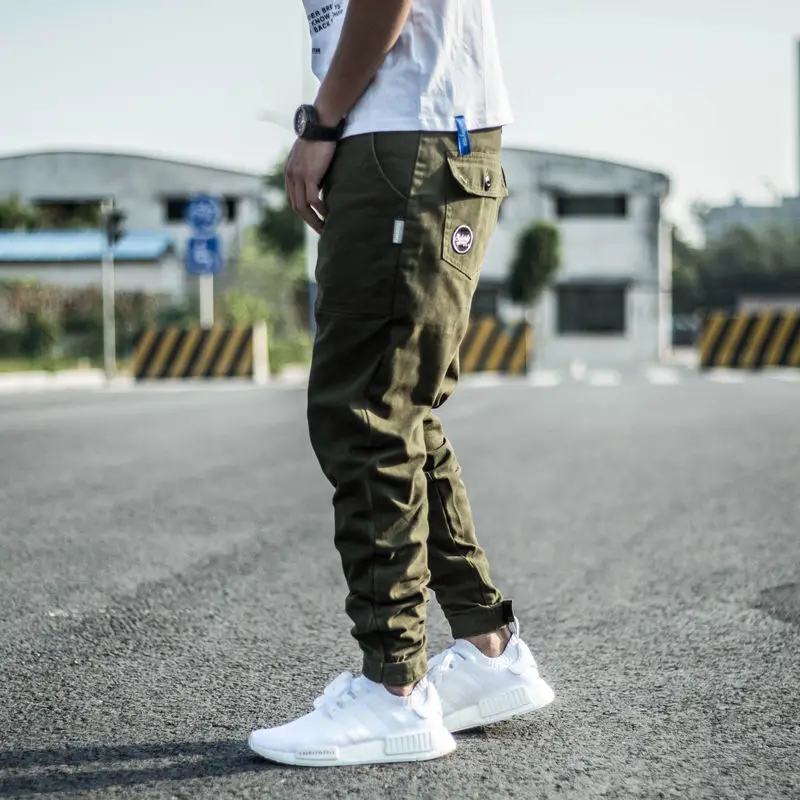 Módní Streetwear Muži Běžci Kalhoty Sestříhané Designer Slack Spodní Ležérní Cargo Kalhoty Mužů, Harémové Kalhoty, Hip Hop Kalhoty 2
