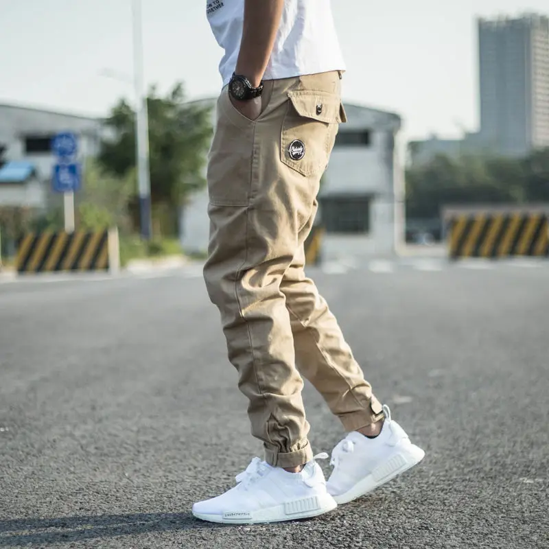 Módní Streetwear Muži Běžci Kalhoty Sestříhané Designer Slack Spodní Ležérní Cargo Kalhoty Mužů, Harémové Kalhoty, Hip Hop Kalhoty 3