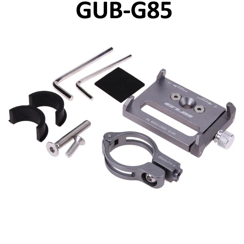 MĚŠŤÁK G85 Hliníkové Kolo Držák Telefonu Pro 3,5-6.2 palcový Smartphone Nastavitelný Univerzální Podpora GPS Bike Telefon StandMotorcycr 0