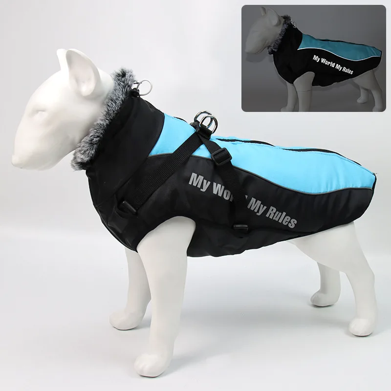 Na podzim A v Zimě Velký Pes Vodotěsné Sako Plus Oblečení Velkého Psa Zimní Teplý Kabát Oversize Oblečení pro psy Pet Oblečení XL A 6XL 3