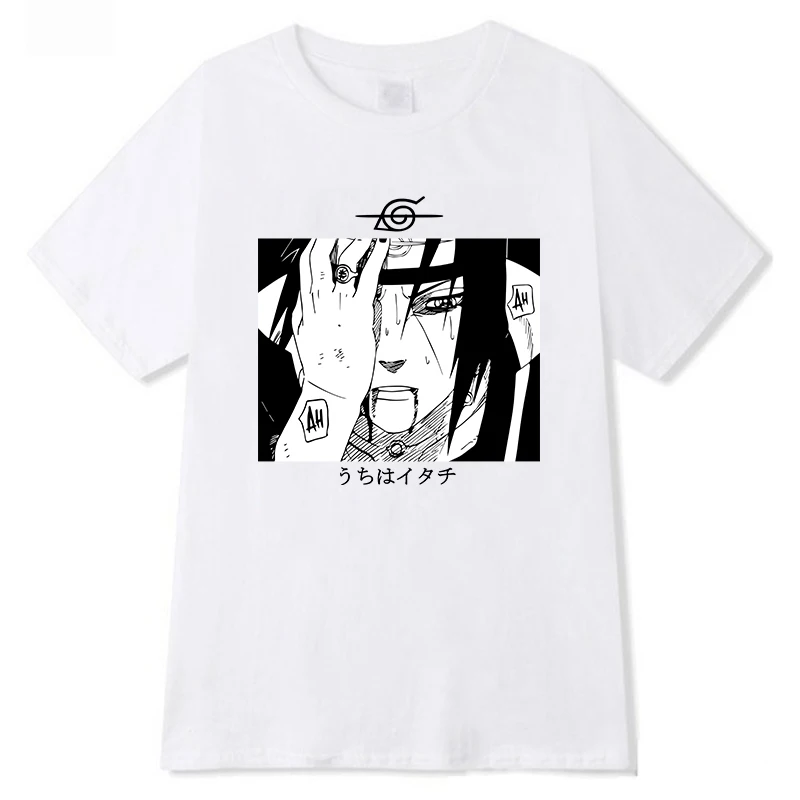 Naruto Uchiha Itachi Krátký Rukáv Harajuku Hip Hop T-shirt Tee 2