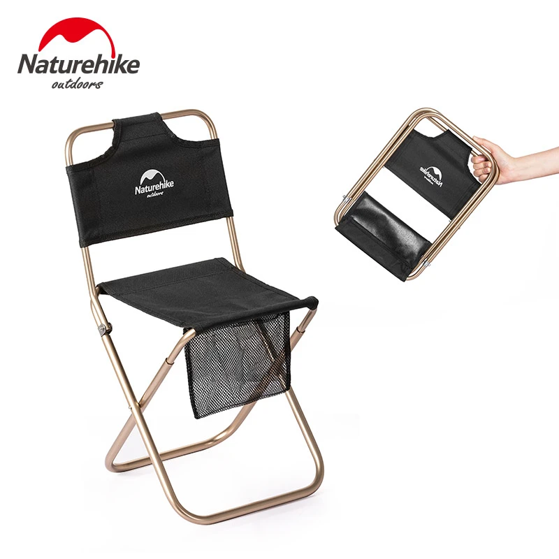 Naturehike Skládací Hliníkové Camping Židle Batoh Portable Sand Beach Chair Lehká Rybářská Židle Židle Piknik 2