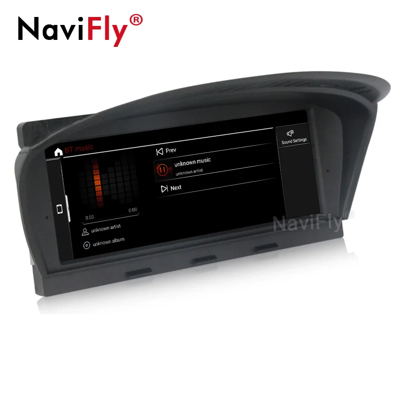NaviFly Auto, multimediální přehrávač, gps navigace Android 10.0 pro BMW Řady 5 E60 E61 E63 E64 /3 Řada E90 E91 E92 2004-2011 1