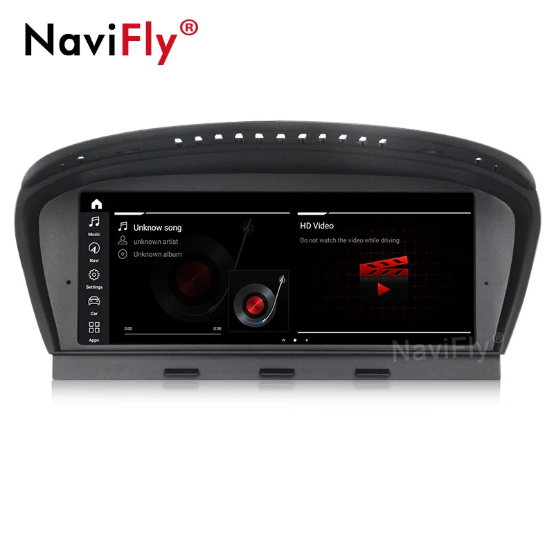 NaviFly Auto, multimediální přehrávač, gps navigace Android 10.0 pro BMW Řady 5 E60 E61 E63 E64 /3 Řada E90 E91 E92 2004-2011 4
