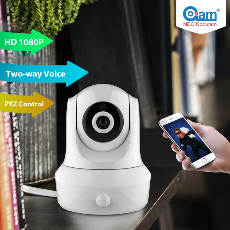NEO Coolcam NIP-25SY Full HD 1080P wi-fi ip kamera Bezdrátová P2P CCTV Full HD IP Kamera a vestavěný PIR čidla pohybu,Bezplatná APLIKACE. 1
