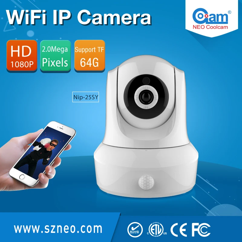 NEO Coolcam NIP-25SY Full HD 1080P wi-fi ip kamera Bezdrátová P2P CCTV Full HD IP Kamera a vestavěný PIR čidla pohybu,Bezplatná APLIKACE. 4