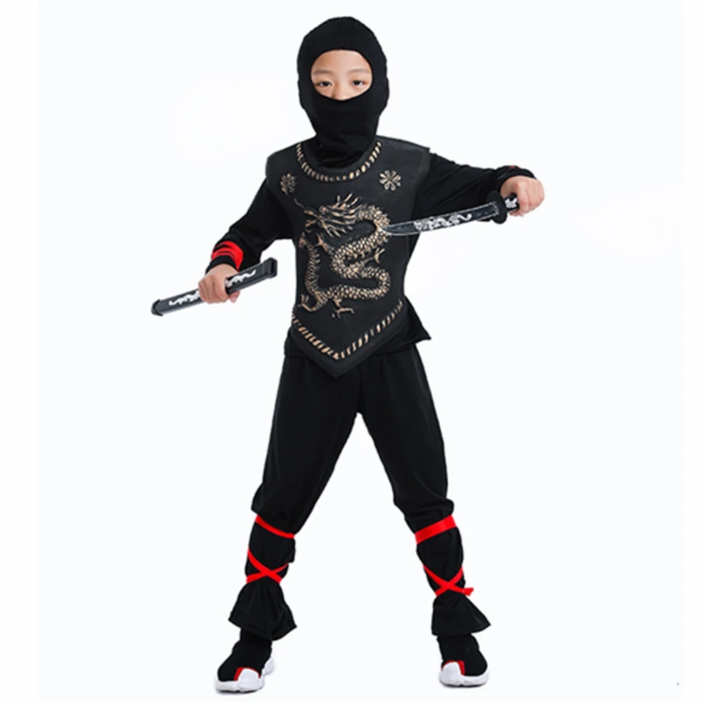 Ninja Kostým Dítě Ninjago Party Kostýmy Chlapci Dívky Halloween Maškarní Šaty Superhrdina Cosplay Ninja Oblek Děti Oblečení Set Dárek 3