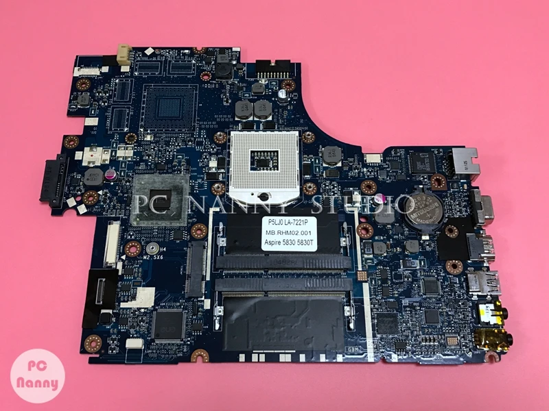 NOKOTION MBRHM02001 P5JL0 LA-7221P pro Acer Aspire 5830 Notebooku základní Deska základní Deska HD Grafika DDR3 S989 HM65 FUNGUJE 1