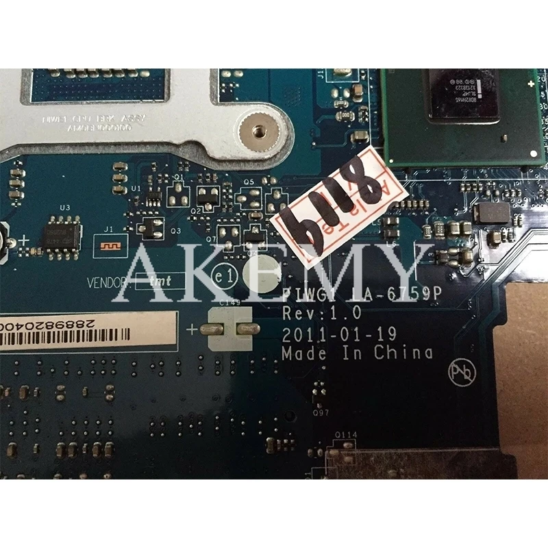 Notebook základní deska Pro Lenovo G470 PC základní Deska PIWG1 LA-6759P HDMI plné tesed DDR3 0