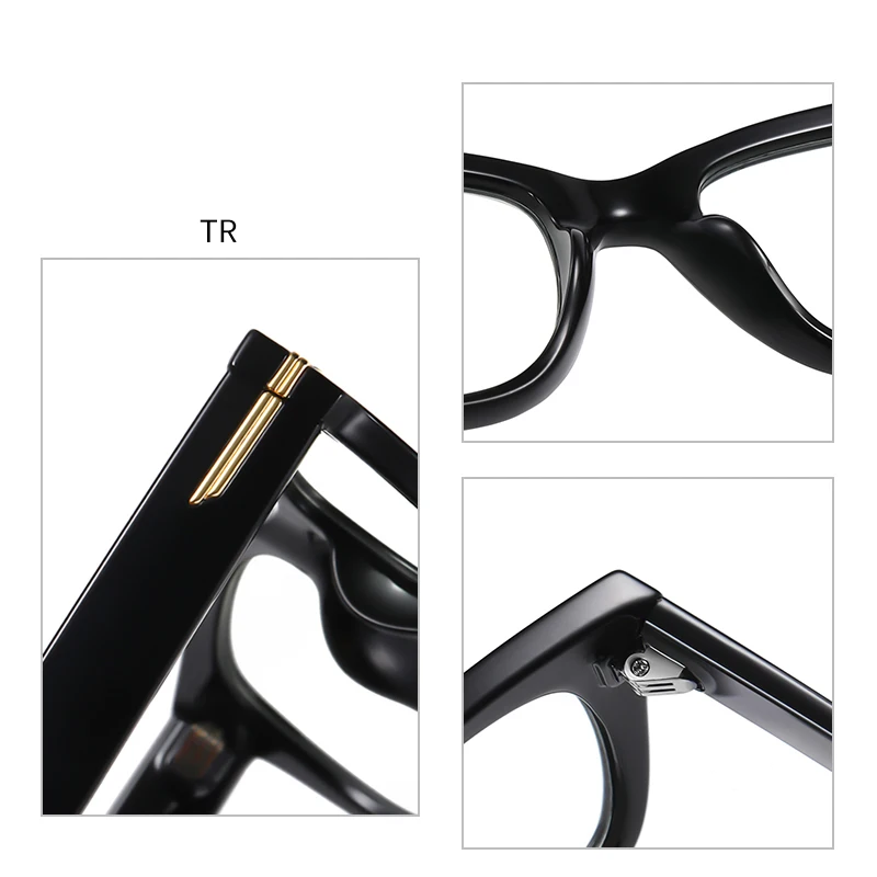 Nové anti-blue brýle unisex retro ploché brýle Evropské a Americké trend krátkozrakost náměstí brýle rám AE0947 1
