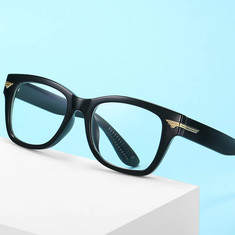 Nové anti-blue brýle unisex retro ploché brýle Evropské a Americké trend krátkozrakost náměstí brýle rám AE0947 5