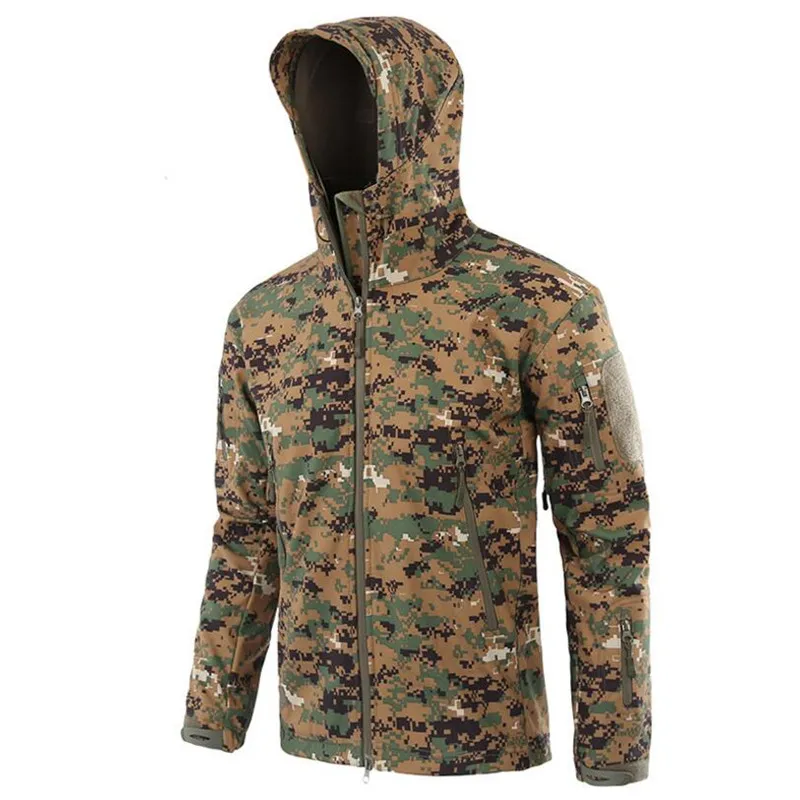Nové Army Maskovací Kabát Vojenská Bunda Nepromokavá Větrovka Pláštěnka Lov taktické Oblečení Pánské Oblečení Bundy A Kabáty 3