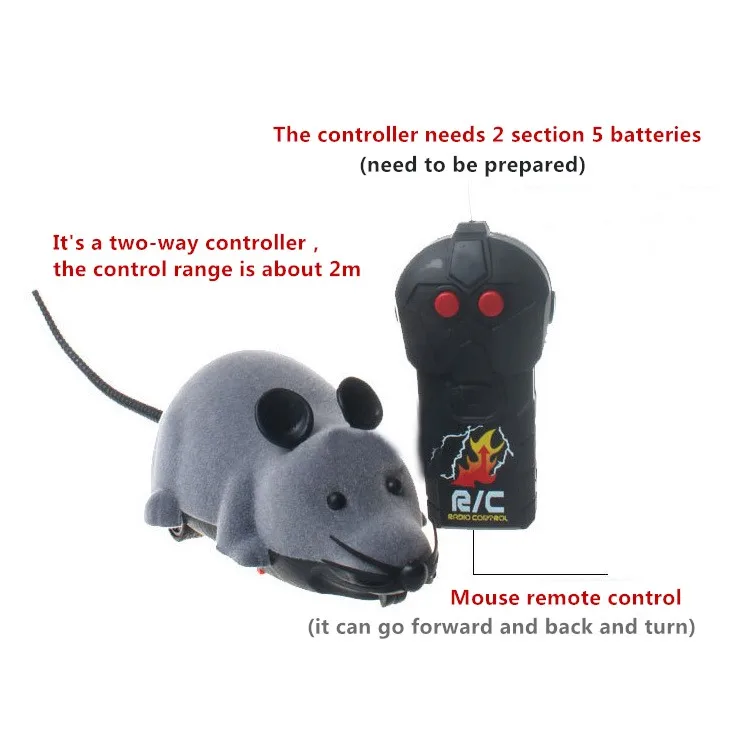 Nové exotické Dva kanál hrnou dálkové ovládání myší Jsme cheat creative myši simulace myši, zvíře, hračku pro děti 1