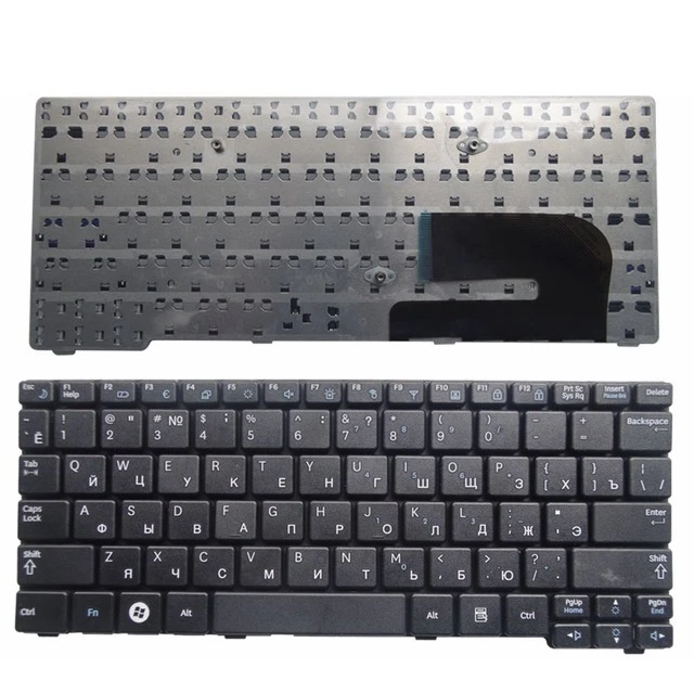 NOVÉ ruské klávesnice pro Samsung N150 plus N143 N145 N148 N158 NB30 NB20 N102 N102S NP-N145 Notebook, černá/bílá RU layout 1