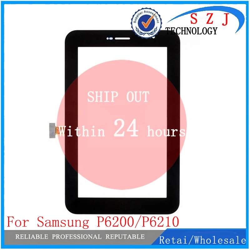 Nový 7 palcový Dotykový Displej Pro Samsung Galaxy Tab 7.0 Plus P6200/P6210 Digitizer Sklo Panelu Senzor Přední Čočky 0