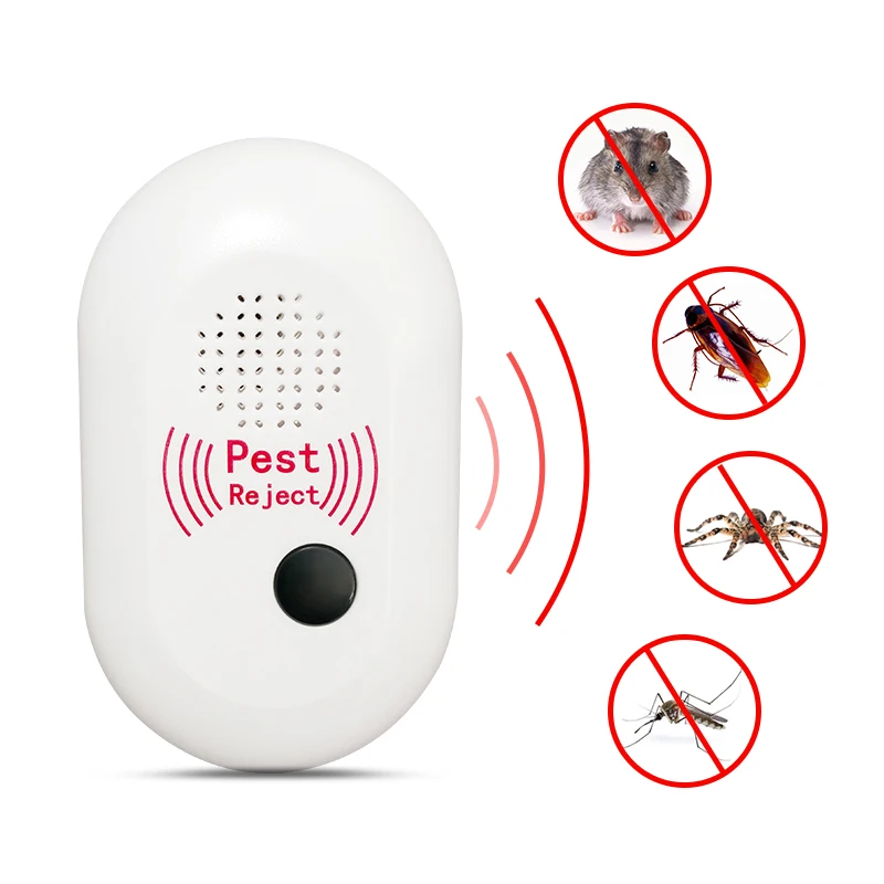 Nový Ultrazvukový Repelent proti Komárům, High-energie Zvukové Vlny Repelent Elektronický Anti-Myší Řídit Záplavy Non-toxické pro životní prostředí 5