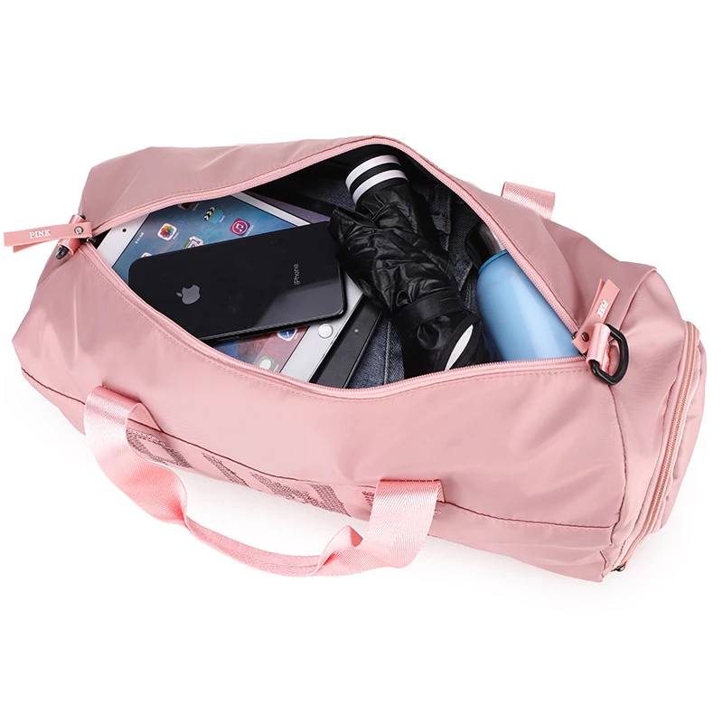 Nylon kabelka cestovní taška velká kapacita boty skladu růžová cestovní Kosmetická taška 3