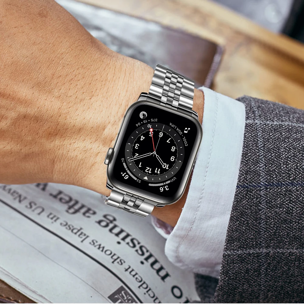 Náramek pro apple hodinky řady 6 5 4 se kapela 44mm 40 mm luxusní Nerezové Kovové pásy pro iwatch 3 popruh 42mm 38mm correa 5
