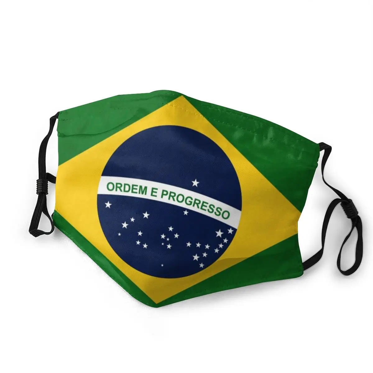 Ochrannou masku s filtrem Brazílie Vlajka (1) proti prachu PM2.5 opětovné použití dospělých dospívající dítě dívka 2