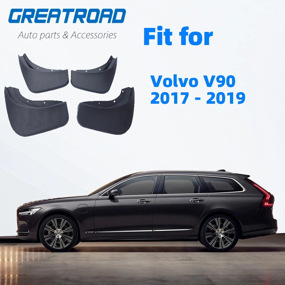OE Stylizovaný Tvarované Auto Mud Klapky Pro Volvo V90 2017 - 2019 2018 Zástěrky Splash Stráže blatníky Blatníky Příslušenství Auto Styling 1