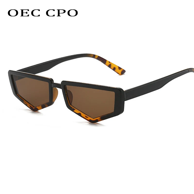 OEC CPO Cat Eye sluneční Brýle, Ženy Značky Desginer Vintage Ploché Horní Náměstí Sluneční brýle Muži Ženy Vysoké Kvality UV400 O61 4
