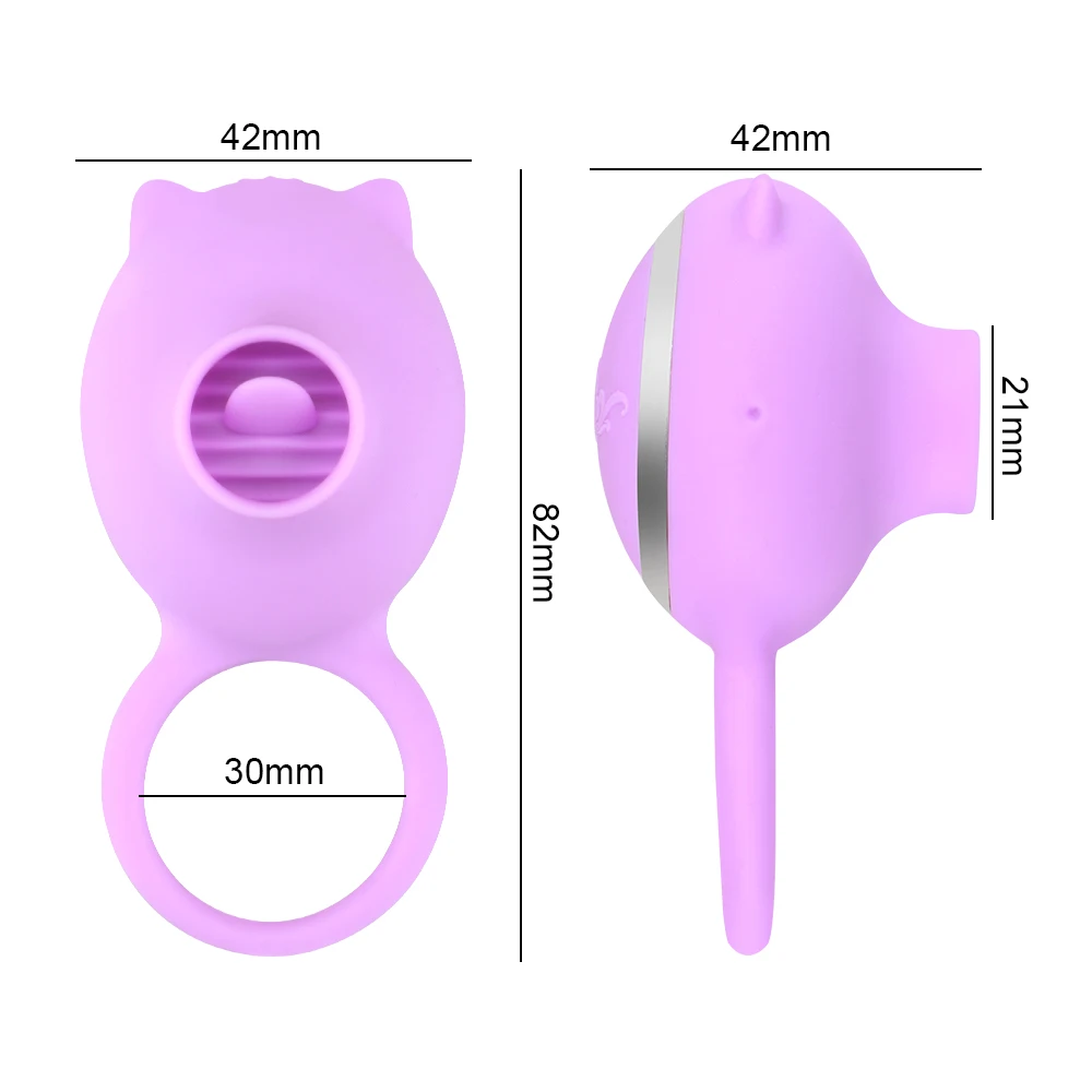 OLO 3 Rychlosti Vagina Klitoris Stimulovat Rotace Ústní Jazyk Lízání Erekční Kroužek na Penis Kroužek G-spot Masáž, Vibrátor 2