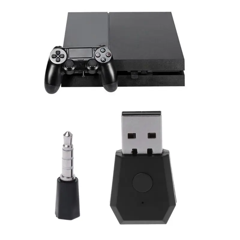 OOTDTY Adaptér USB Bluetooth Vysílač Pro PS4 Playstation Bluetooth 4.0 Sluchátka s mikrofonem, Přijímač Dongle pro Sluchátka 1