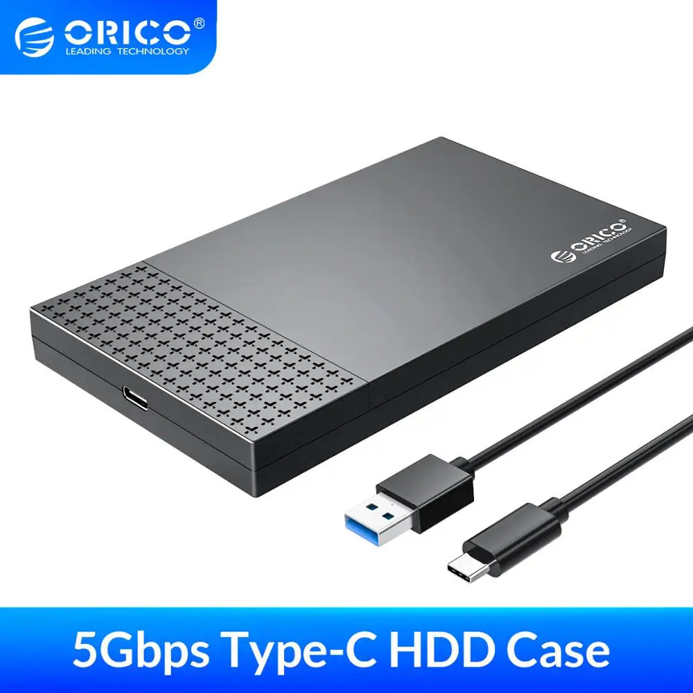 ORICO 2526C3 USB 3.1 Typ-C Pevný Disk Disk Případě 2,5 palcový SATA HDD SSD Mobilní Skříň Box pro Laptop Notebook PC 5