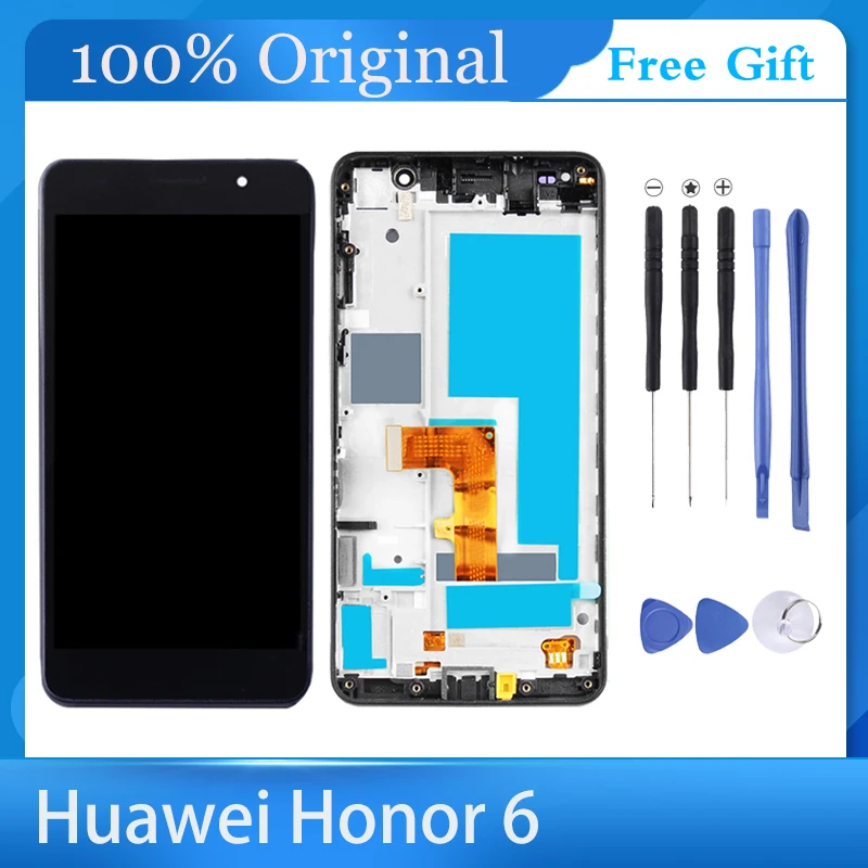 Originální Displej Pro HUAWEI Honor 6 LCD Dotykové Obrazovky Výměna Screen Digitizer Shromáždění Honor 6/H60-L01 Lcd 1