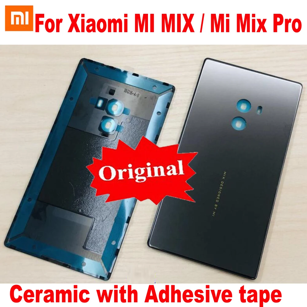 Originální Nový Nejlepší Keramické Baterie Bydlení Dveře Zadní Kryt Zadní Pouzdro Pro Xiaomi MI MIX / mimix pro Telefon Shell s Lepicí páskou 0
