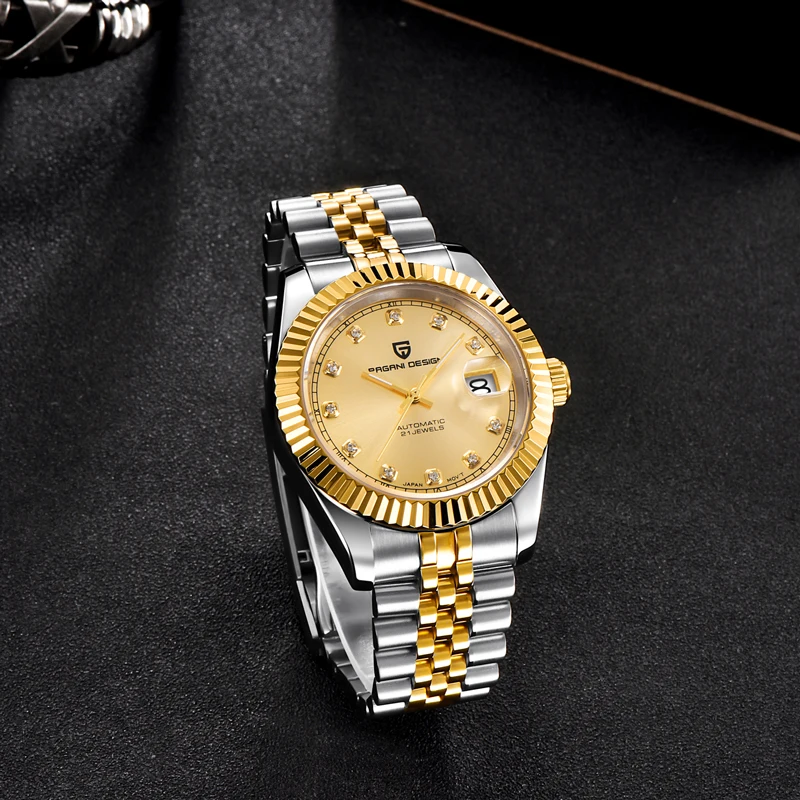 PAGANI DESIGN Pánské Hodinky top značky luxusní náramkové hodinky mechanické automatické hodinky muži podnikání jednoduché hodinky z nerezové oceli muži 1